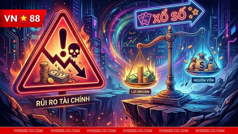 Biểu tượng cảnh báo rủi ro tài chính nhắc nhở người chơi đề gan là gì cách theo đề gan hợp lý an toàn.