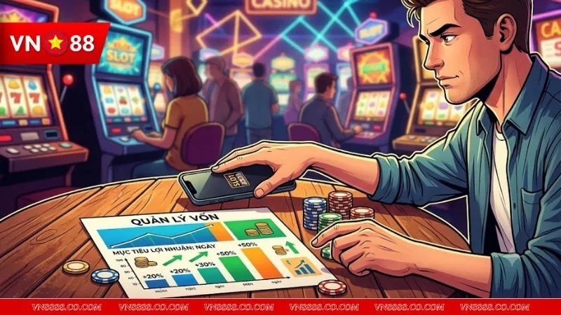 Người chơi thiết lập mục tiêu tài chính rõ ràng áp dụng mẹo dừng đúng lúc khi quay hũ slot game