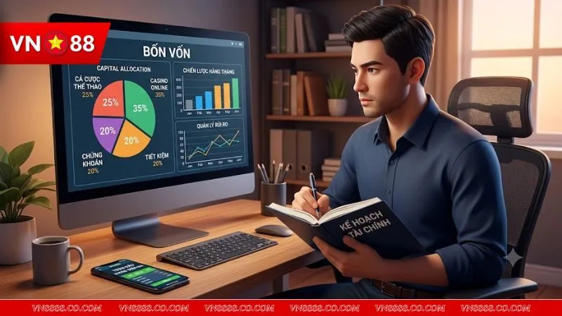 Người chơi áp dụng mẹo chia phiên chơi để giữ kỷ luật khi quản lý nguồn vốn cá cược tại VN88
