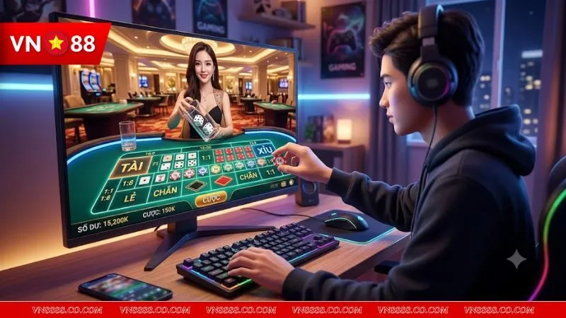 Người chơi tham gia bàn sicbo trực tuyến để thấy sicbo và tài xỉu truyền thống khác nhau thế nào
